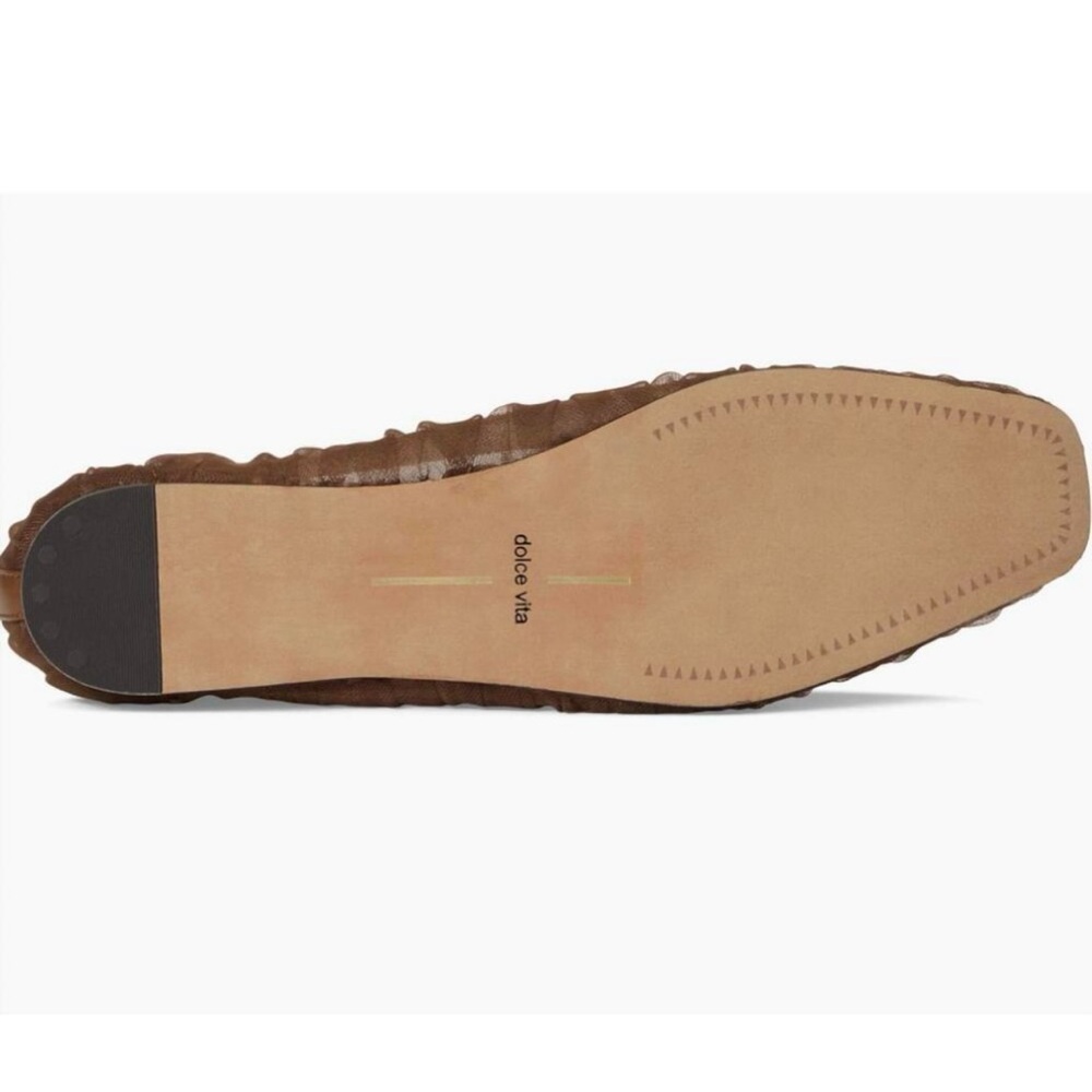Dolce Vita Raeven Tulle Ballet Flats Mid Brown 9.5 NWT - Picture 5 of 5